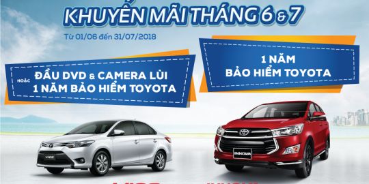 Chương trình khuyến mại tháng 6 & 7 Khi mua VIOS, INNOVA Chương trình khuyến mại tháng 6 & 7 Khi mua VIOS, INNOVA